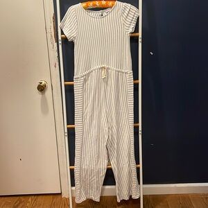 Zara blue and white striped romper